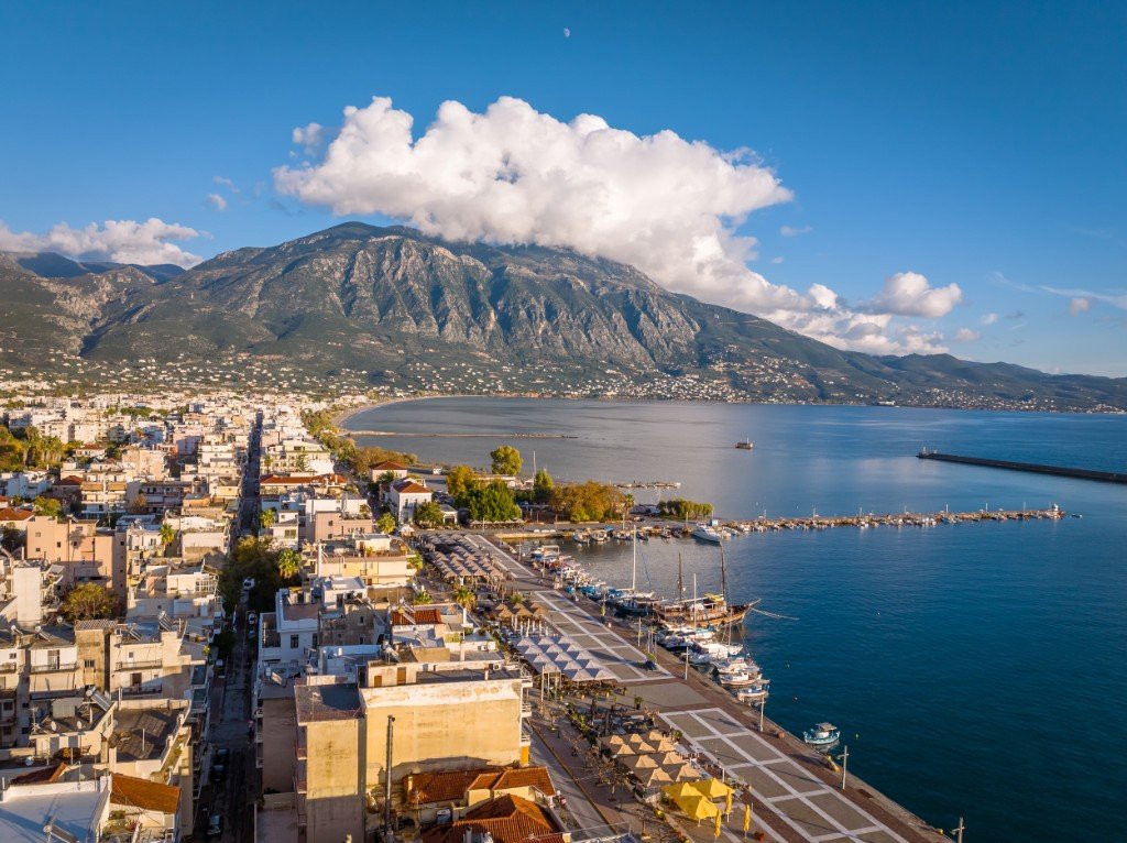 Καλαμάτα — λιμάνι και Μεσσηνιακός κόλπος