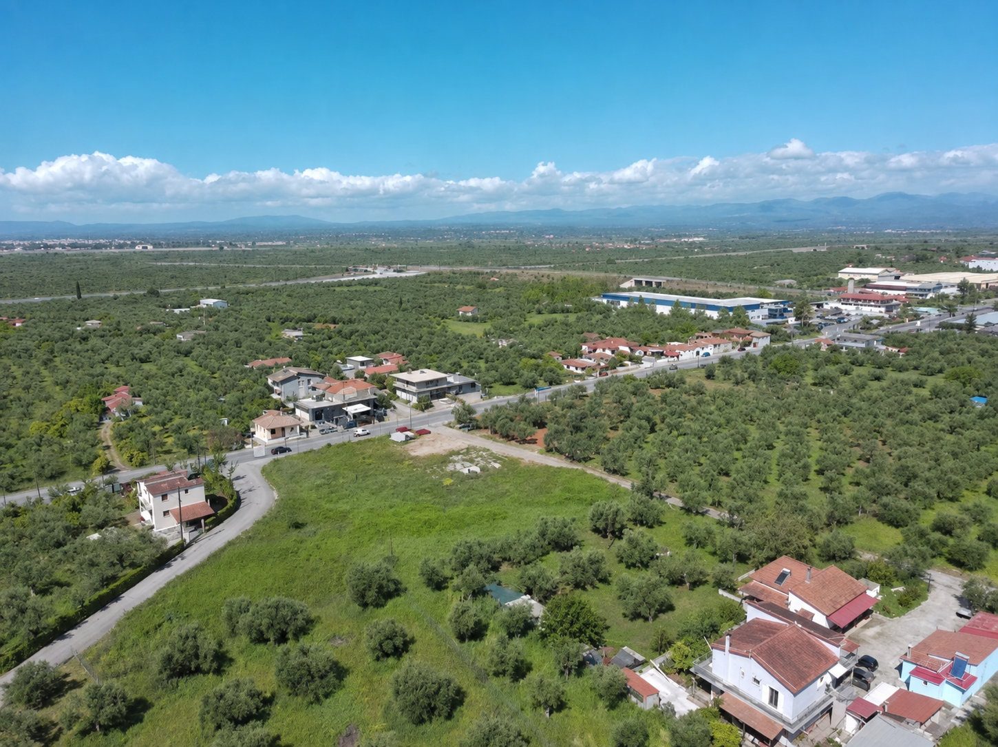 Αεροφωτογραφία οικόπεδου στη Σπερχόγεια, Kalamata