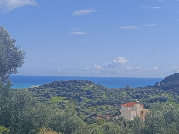 Πανόραμα θάλασσας και τοπίου με οικόπεδο στη Βασιλίτσα
