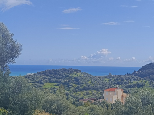 Πανόραμα θάλασσας και τοπίου με οικόπεδο στη Βασιλίτσα