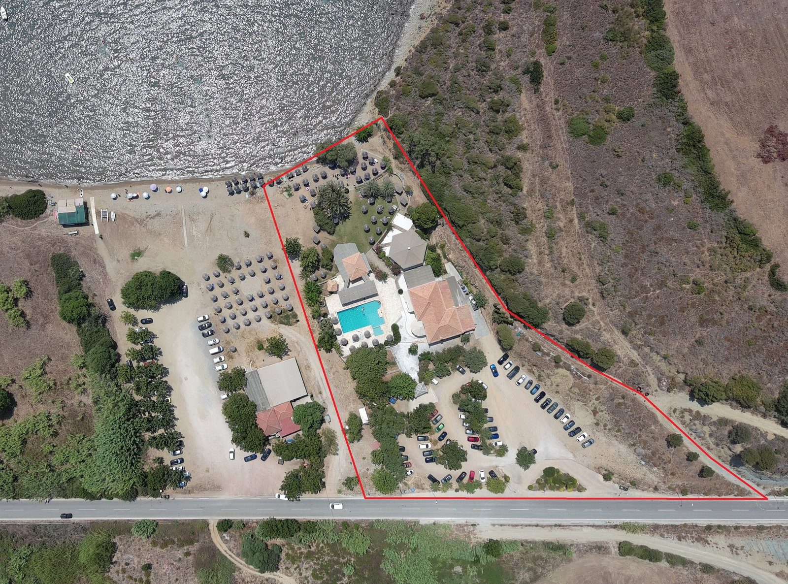 top-down-marked-seafront-plot-with-pool-id1235205.jpg Land Plot – 8025 m² – Methoni