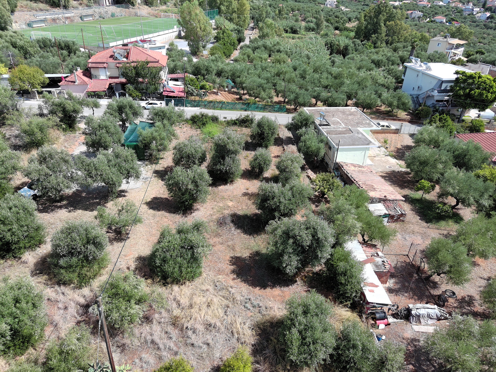 Αεροφωτογραφία οικοδομήσιμης περιοχής στο Λεικά, Καλαμάτα