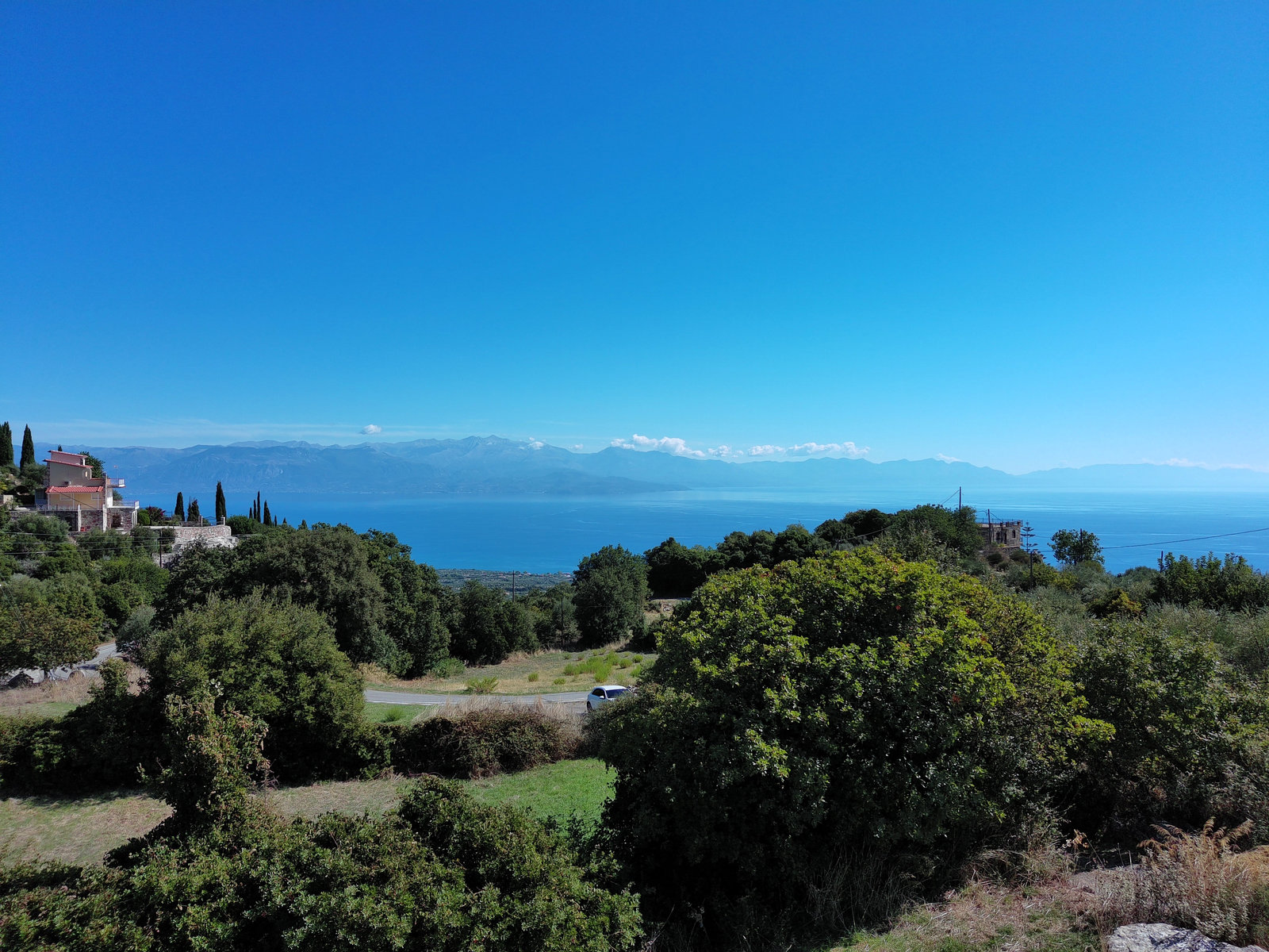 Θέα στη θάλασσα στον Κόλπο Μεσσινάν, Πεταλίδι, Μαθιά